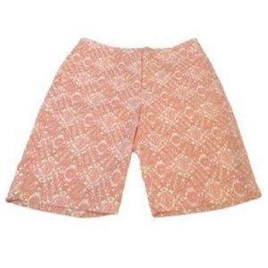 Izod Golf Womens Stretch Performance Bermuda Shorts Sz 6 Coral